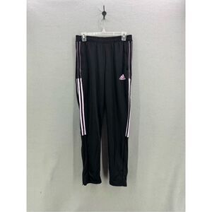 NWT Adidas Girl's Black Primegreen Regular Tapered Track Athletic Pants Size XL